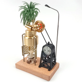 KACIO FD-6 Mini Three-Legged Vertical Oscillating Steam Engine Model With Boiler And Steam Power Generator
